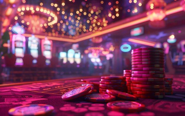 Composición visual de casino online